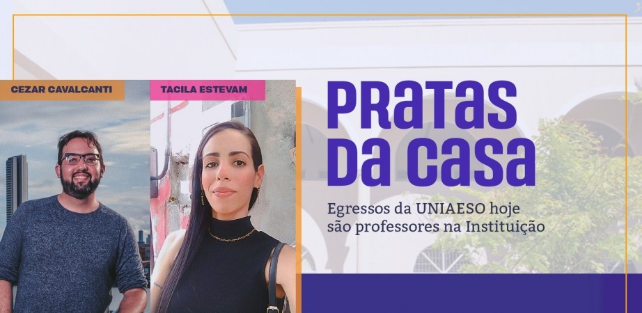 Cezar e Tacila são professores nas unidades do Recife e Olinda, respectivamente